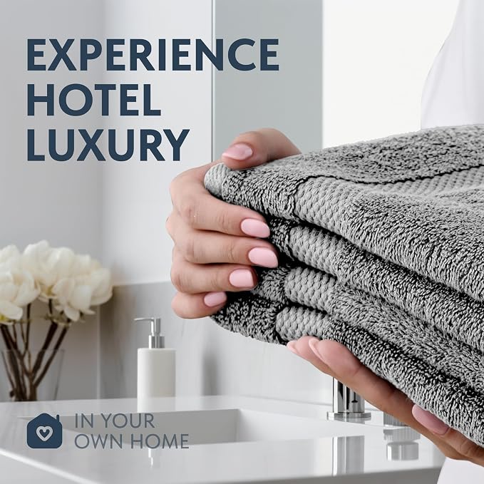 White Classic Luxury Dolphin Gray Hand Towels - Image 6