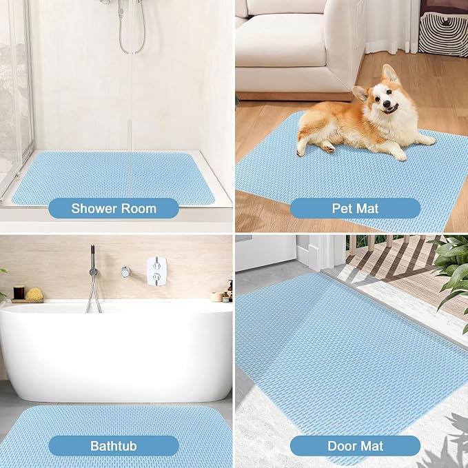 Non Slip Shower Mat: 35"x24" Extra Large Shower Mats - Image 8