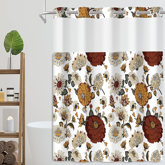No Hook Shower Curtain Set - Image 7
