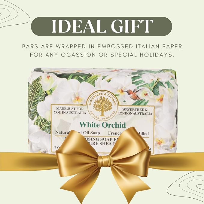 Wavertree & London White Orchid Scented Natural Soap, 7oz Moisturizing French - Image 6