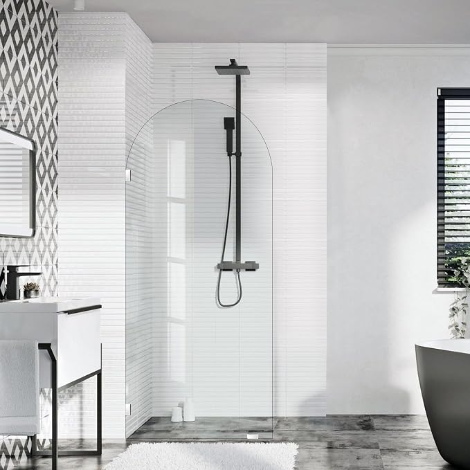 34" W ×78" H Shower Glass Door, Bathroom Framless Glass Shower Panel Door - Image 8