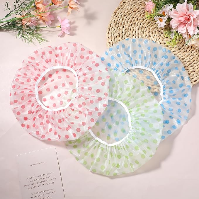 15 Pcs Large Plastic Shower Caps - Image 7