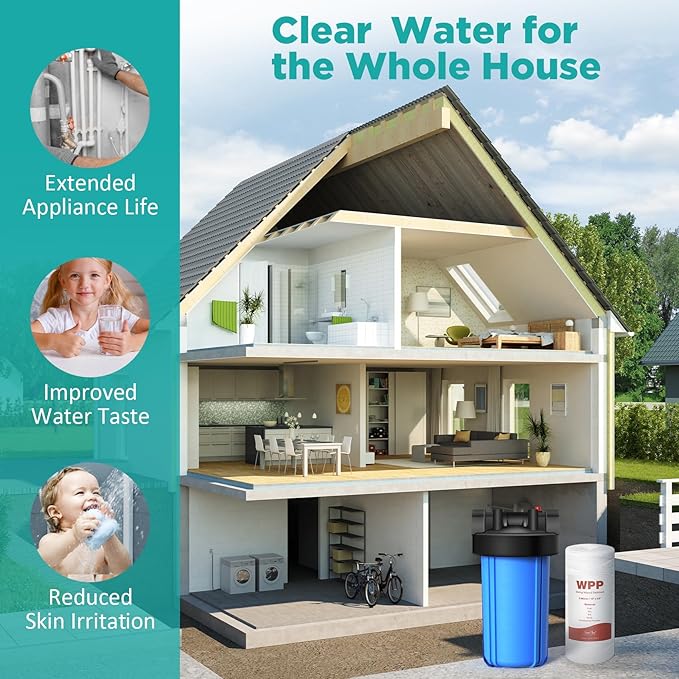 SimPure 10" x 4.5" String Wound Sediment Water Filter Cartridge - Image 7