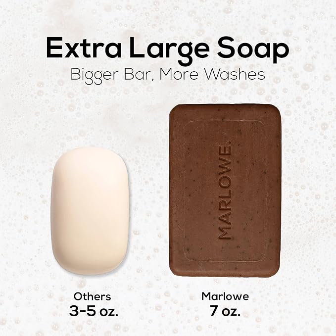 MARLOWE. No. 109 Coffee Bar Soap 7 oz, Body Scrub Soap - Image 9