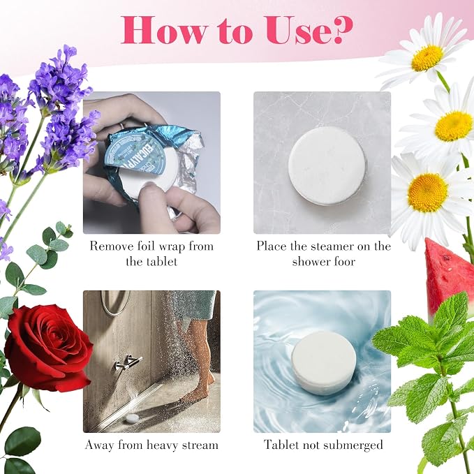 W&E Choice Shower Steamers Aromatherapy 18 Pcs- Shower Bombs - Image 9