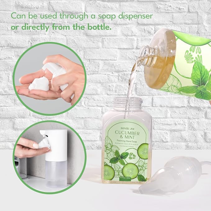 ROMIIE ZOI Foaming Hand Soap Refill Gift Set – 3 Pack - Image 8
