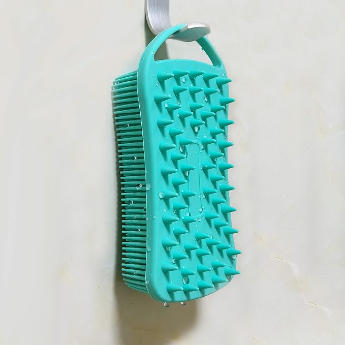 2 PC Silicone Body Scrubber, 2 in 1 Exfoliating Shower Bath Scrubber, Soft - Image 8
