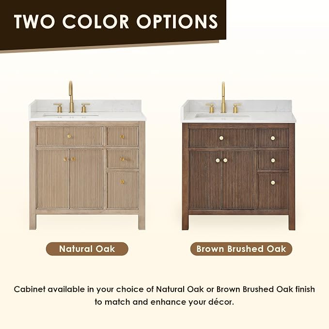 ALTAIR 36 Bathroom Vanity with Sink Mordern Freestanding Single Vanities Large - Image 9