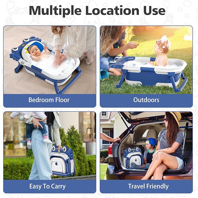 Collapsible Baby Bathtub for Newborns - Image 7