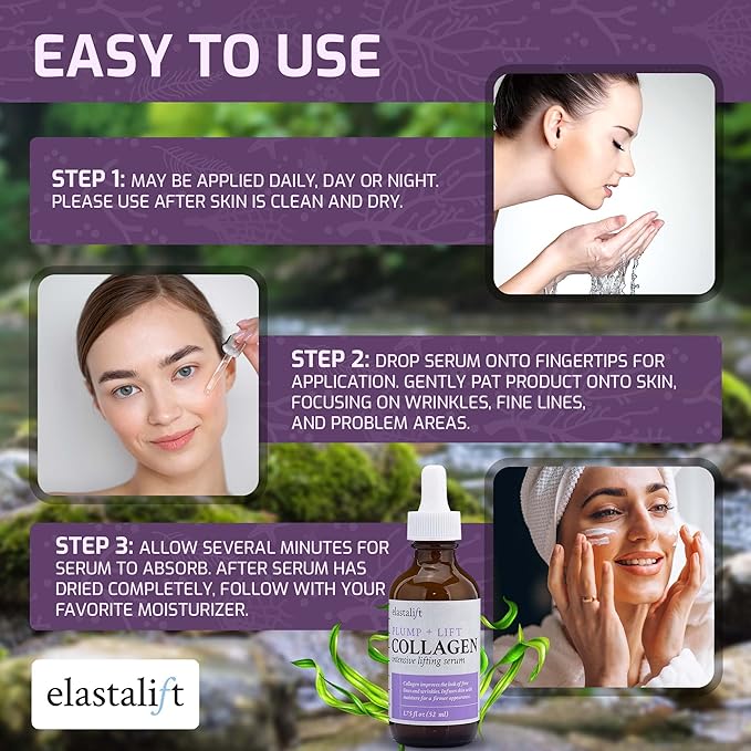 Elastalift Collagen Serum For Face + Collagen Body Cream & Face Moisturizer 2pc - Image 9