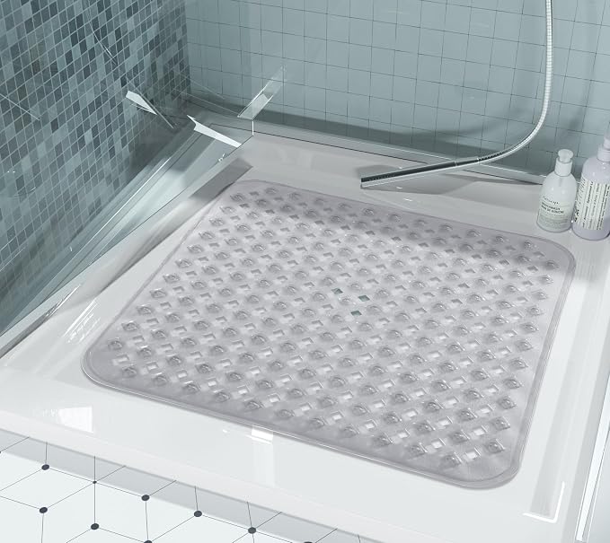 Yimobra Square Shower Mat Non Slip, Super Strong Suction Cups, Machine Washable - Image 7