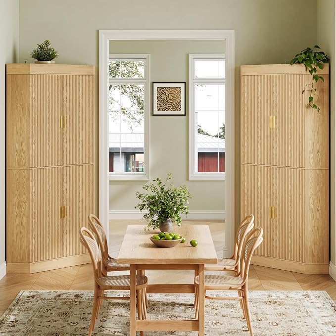 70.3'' Corner Cabinet, Corner Kitchen Pantry - Image 9