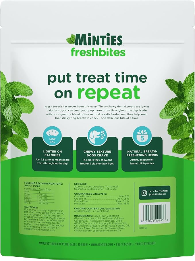 Minties FreshBites Soft and Chewy Dental Treats - Image 10