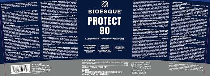 Bioesque Protect 90, Heavy Duty Bacteriostatic, Fungistatic, Algaestatic Formula - Image 7
