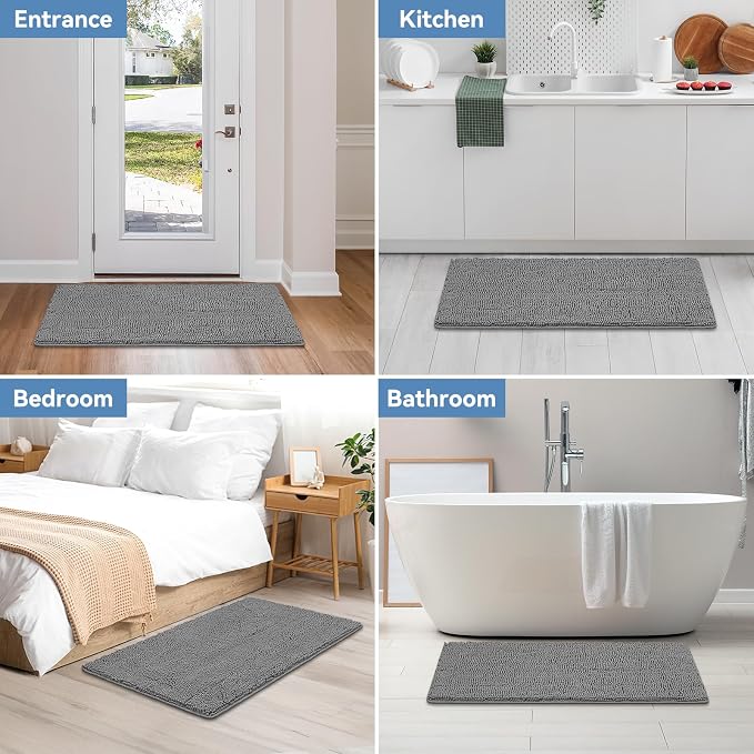 Bcoimo 44"×24" Absorbent Bath Mat, Non-Slip - Image 7