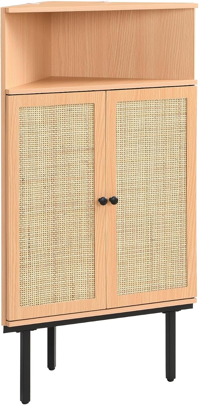 XIAO WEI 39 Inch Boho Corner Cabinet - Image 7