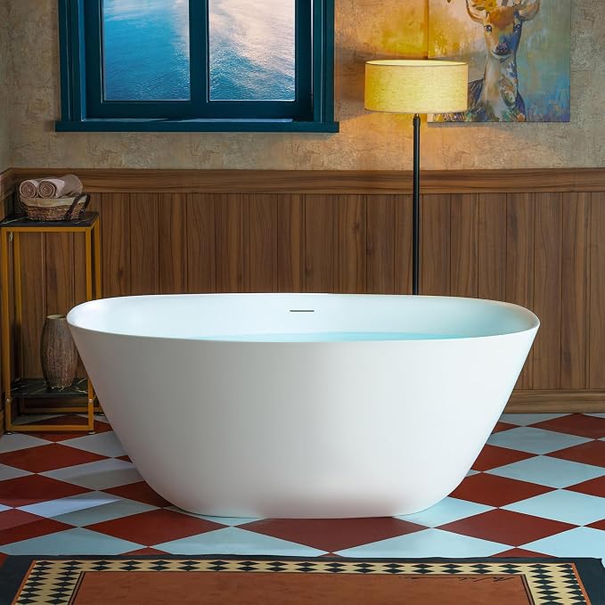 WOODBRIDGE 55 in. x 31.5 in. Stone Resin Luxury Contemporary Solid Surface - Image 18