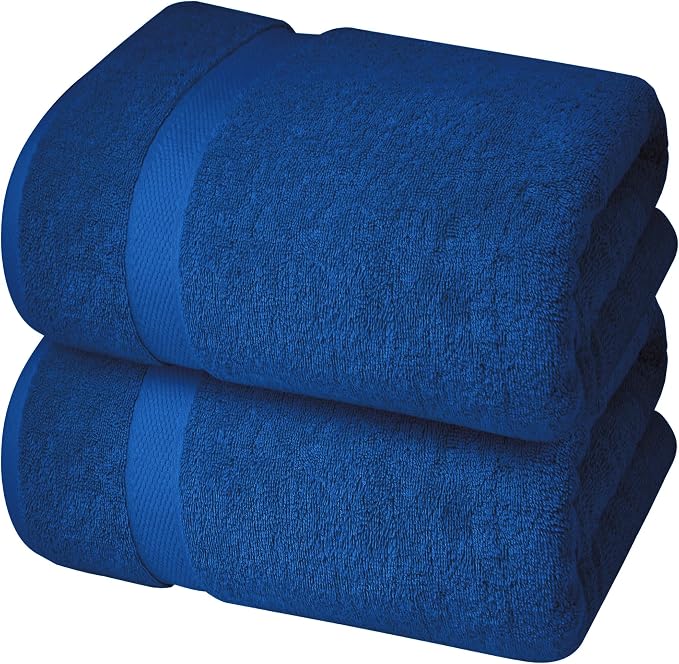 Infinitee Xclusives– Luxury Bath Sheets Towels – 2 Pack 600 GSM– 100% Ring Spun - Image 8