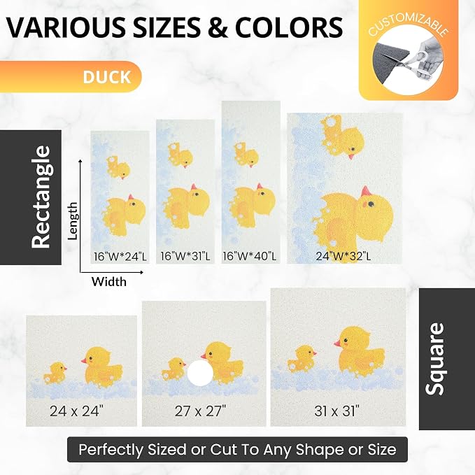 Non Slip Bathtub Mat Shower Mat - Image 6