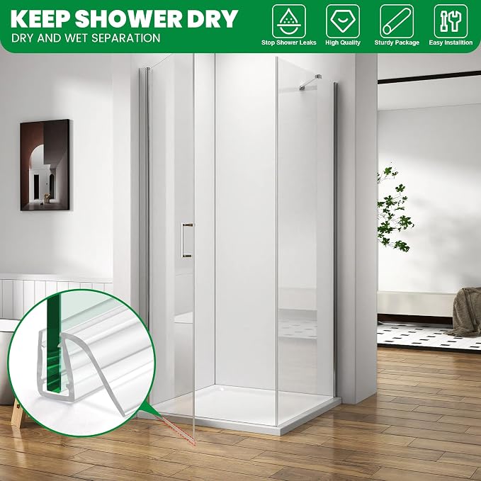 Bathroom Shower Glass Door Bottom Seal Strip - Image 7