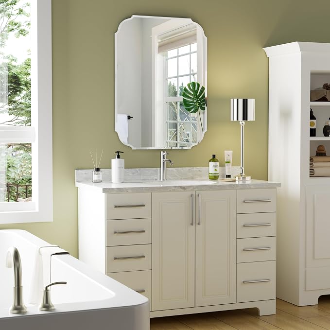 Silver Wall Mirror-Beveled Edge Frameless Mirror - Image 9