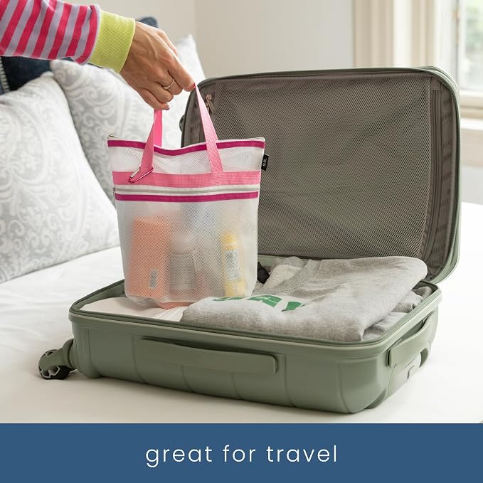 S&T INC. Mesh Shower Caddy, Shower Bag - Image 6
