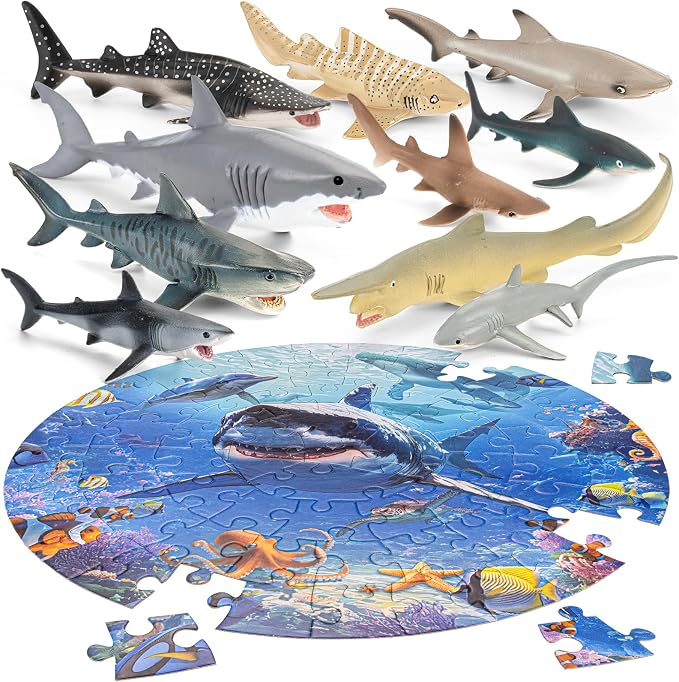 Shark Toys for Kids, Birthday Party Favors & Gifts for Toddlers Boys Girls - Image 9