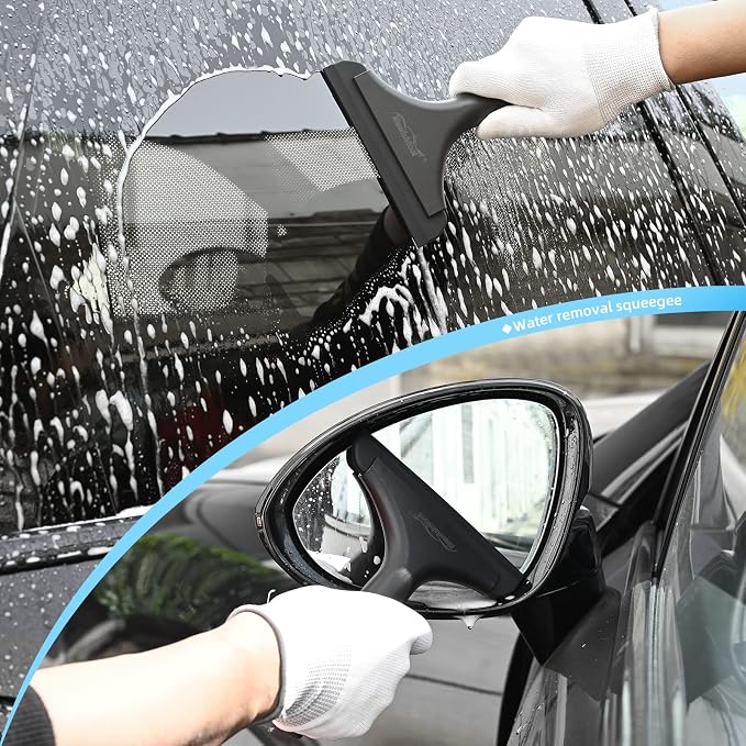 NEWISHTOOL Car Glass Small Window Squeegee, Auto Water Blade, Side Mirror Water - Image 9