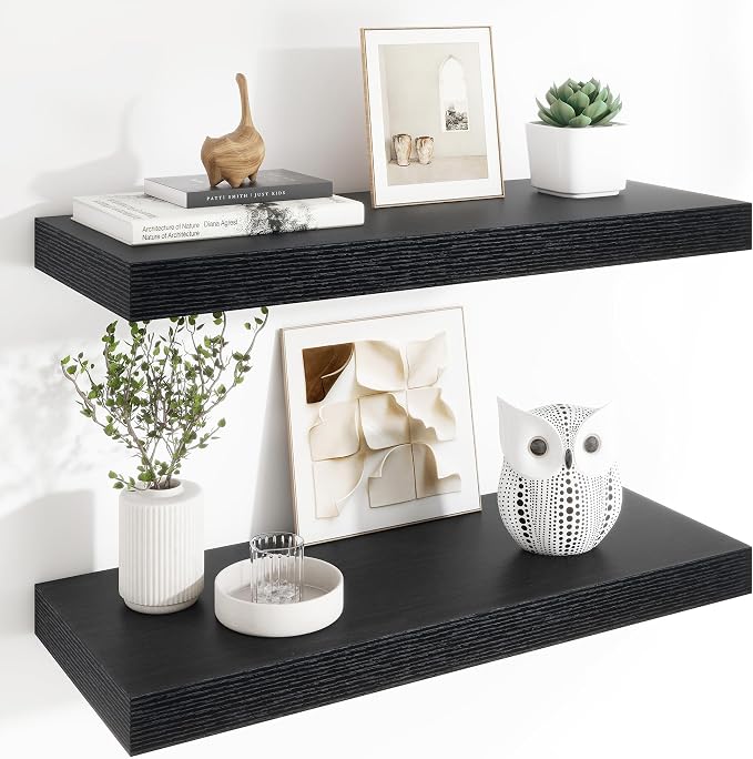 Heimlove 12" Deep Floating Shelves, 36 x 12 Inch Wall Mounted Long Floating - Image 7