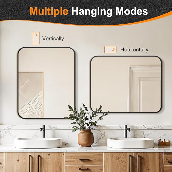 Delma Bathroom Vanity Mirror, High-Definition Bathroom Mirror, Versatile - Image 7