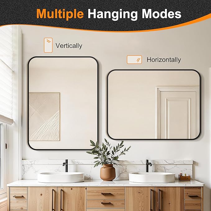 Delma Bathroom Vanity Mirror, High-Definition Bathroom Mirror, Versatile - Image 7