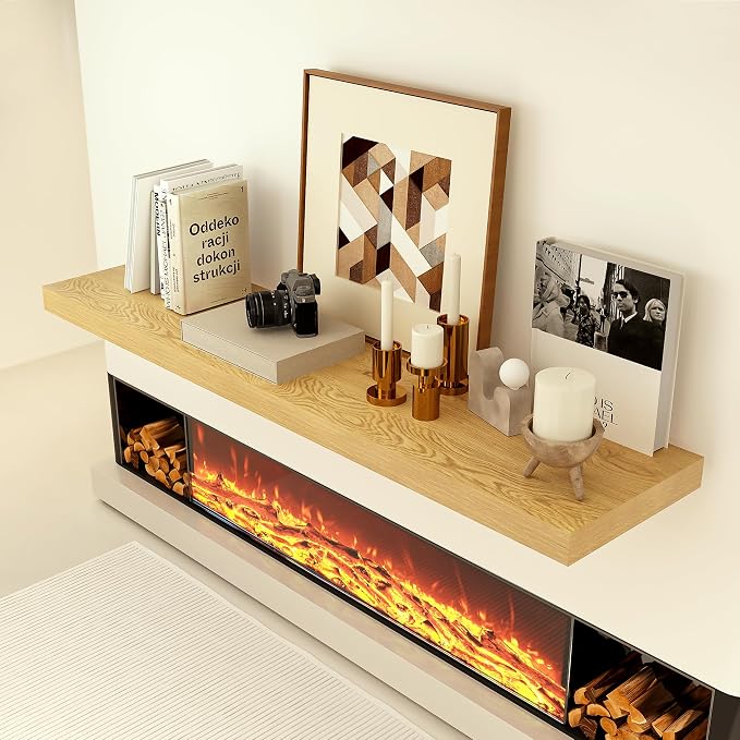 Heimlove 24 x 12 Inch Deep Floating Shelves Wall Mounted - Image 7