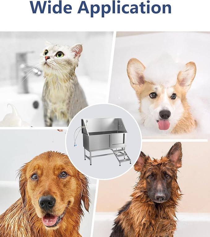 62 inch Dog Washing Station, Right Door Grooming tub - Image 7
