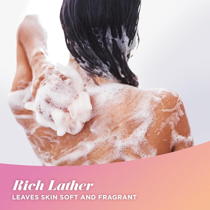 Caress Body Wash for Women, Daily Silk White Peach & Orange Blossom, Shower Gel - Image 8