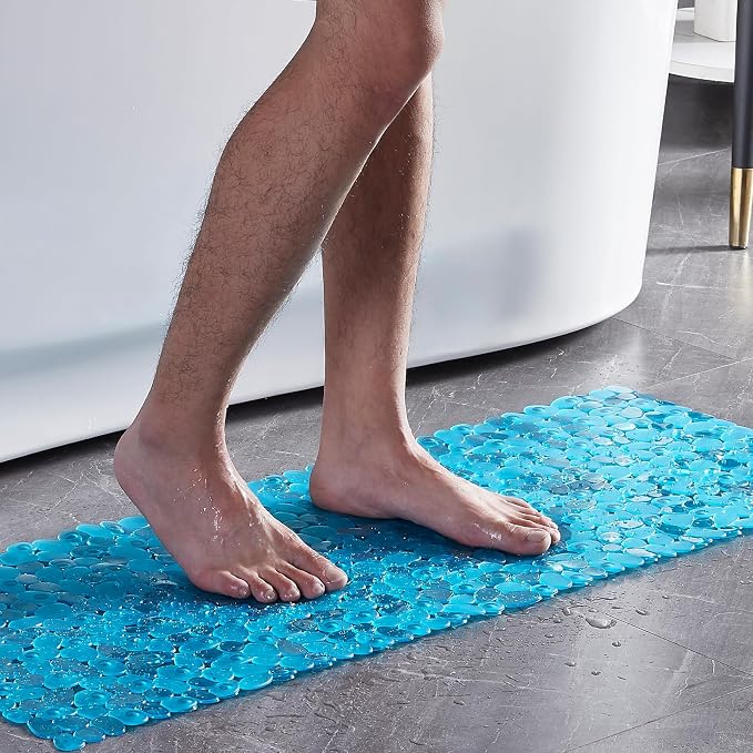 Bath Shower Mat Non Slip: Extra Large Pebble Bathtub mat - Image 7