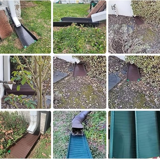Gutter Downspout Splash Block, 16.3"Drain Gutter Guard Diverter, Gutter - Image 7