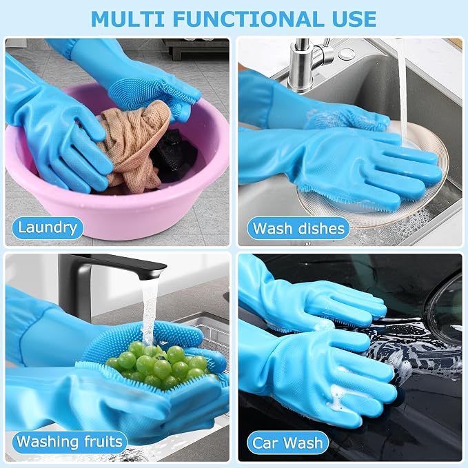 Dog Washing Gloves | Pet Grooming Gloves | Extra Long Arms - Image 6