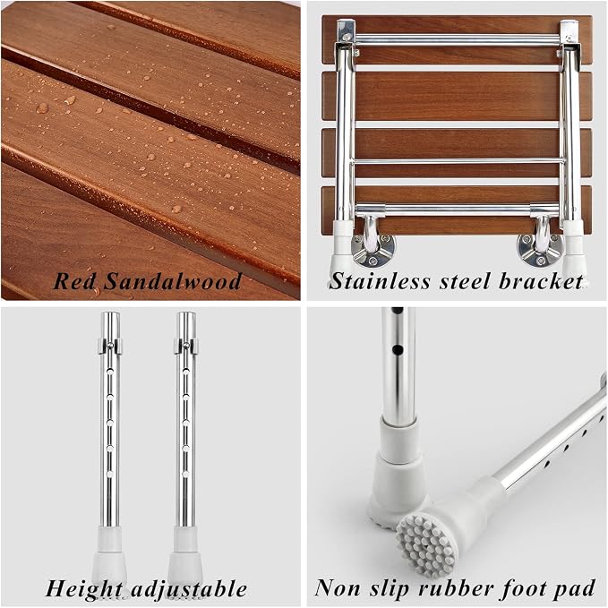 Folding Shower Seat Wall Mounted - Image 7