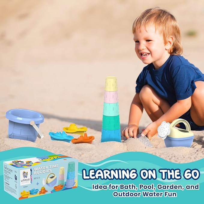 Water Time Buddies – 11pcs Toddler Water Toy Set - Image 6