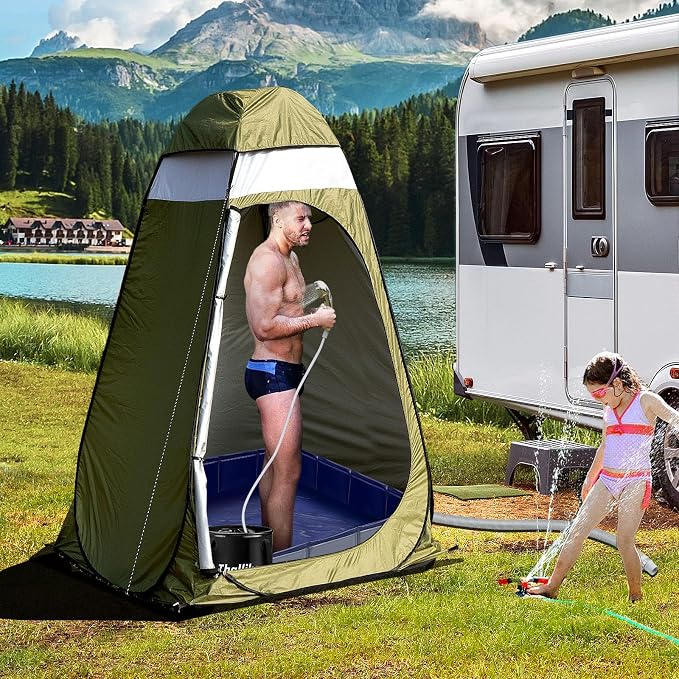Upgraded Portable Shower Pan, Foldable Camping Shower Base - Image 7