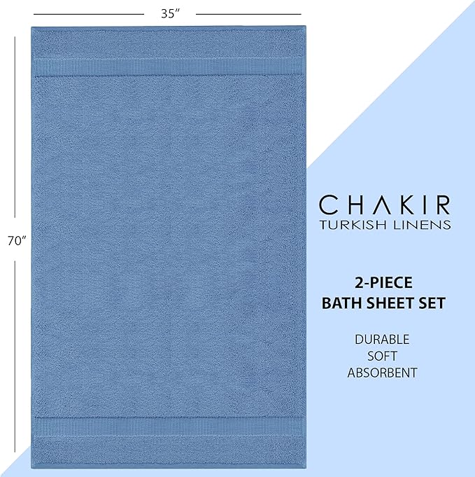 Chakir Turkish Linens, 100% Cotton Premium Quality Turkish Bath Sheets - Image 6