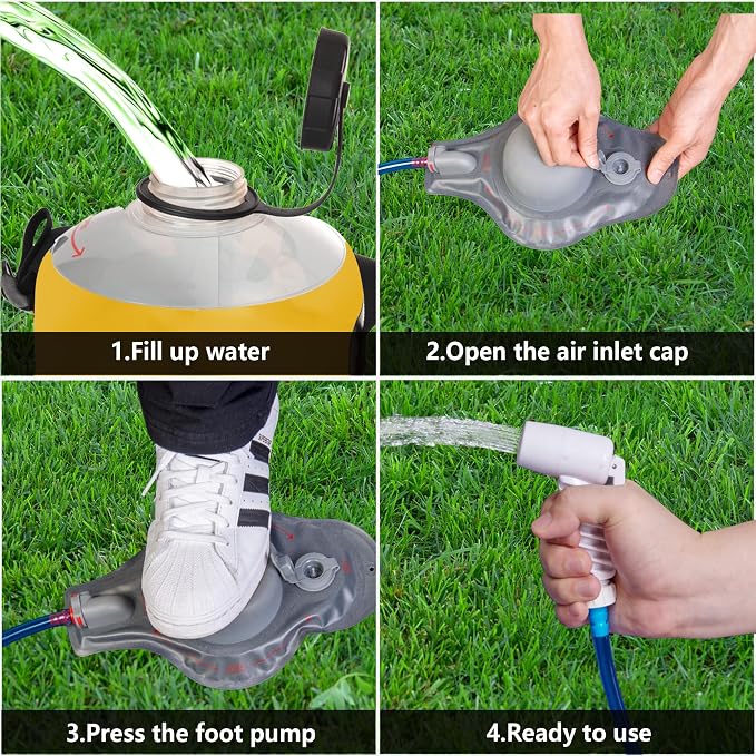 Portable Camping Shower Bag - 10L/2.2 Gallons Solar Shower Water Bag - Image 7