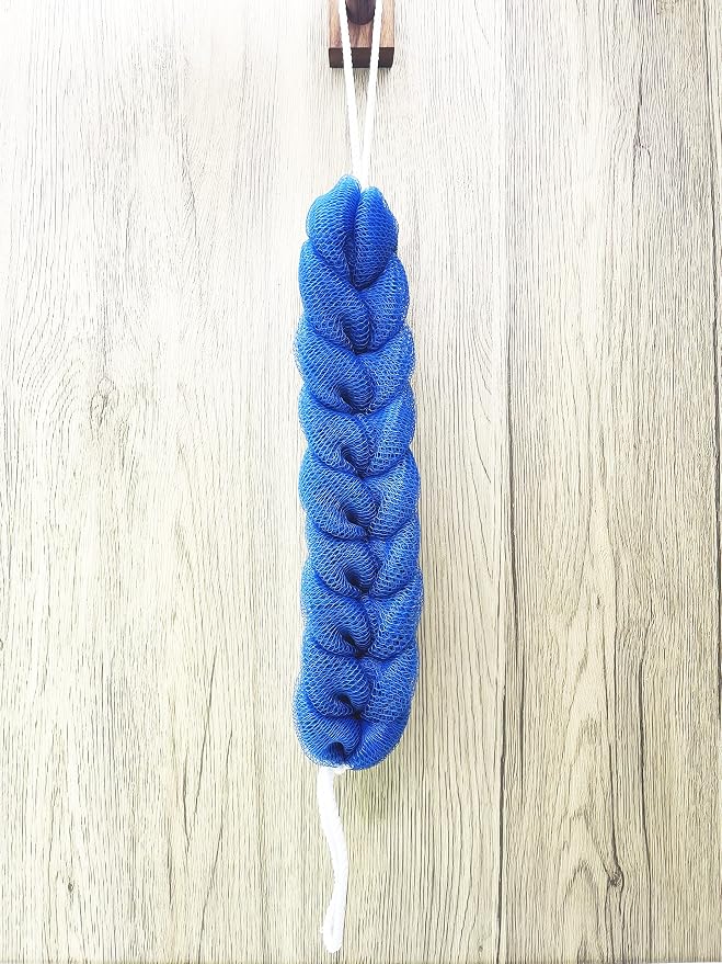 Long Stretch Back Sponge with Rope Handles Back Scrubber Bath Shower Mesh - Image 6