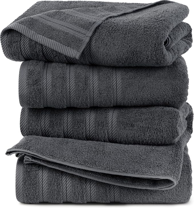 Utopia Towels 4 Pack Premium Extra Large Bath Towels Set, 100% Ring Spun Cotton - Image 9
