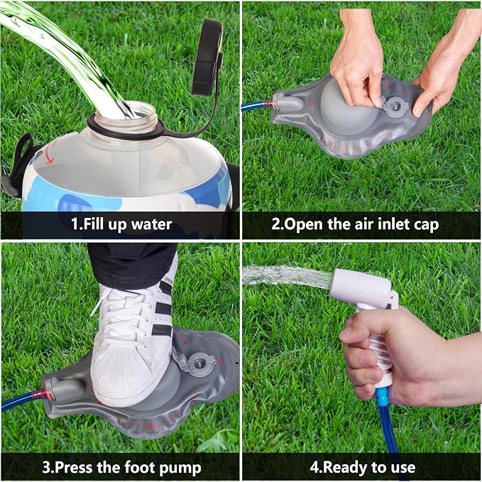 Portable Camping Shower Bag - 10L/2.2 Gallons Solar Shower Water Bag - Image 7