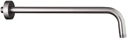 12 Inch Shower Arm with Flange, Stainless Steel 90 Degree Rain Shower Head by Enoughmen