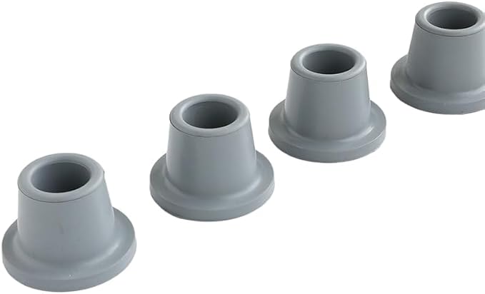 Shower Chair Tips Replacement Heavy Duty 4 Pack, Inner ID 1'' Rubber Tips - Image 3