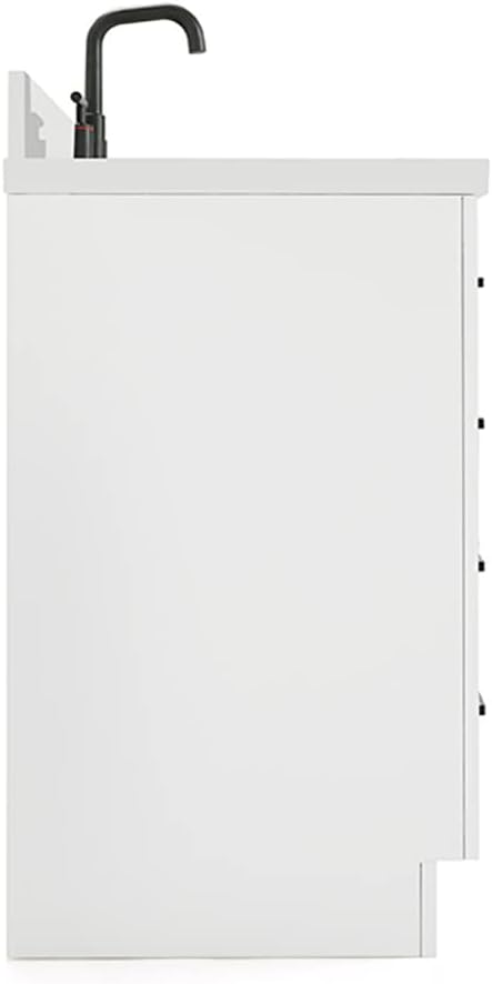 ARIEL Hepburn 61" White Bathroom Vanity - Image 9
