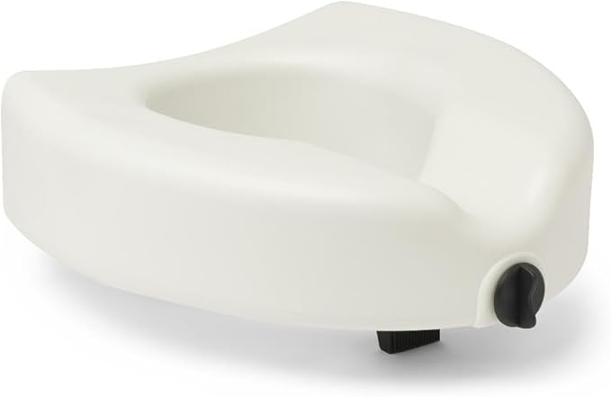 Medline 5" Elevated Toilet Seat Riser W/Microban Antimicrobial Protection - Image 5