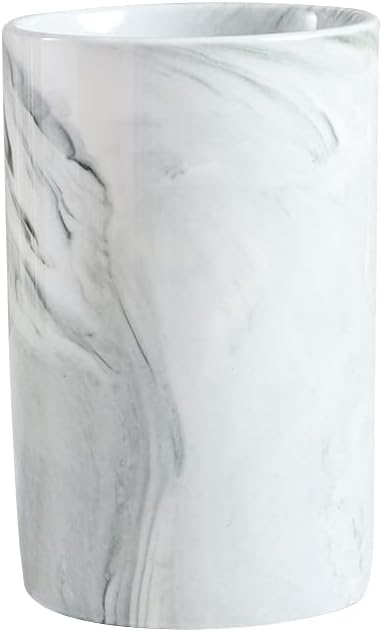 Ceramic Toothbrush Holder, Bathroom Cup, Drinking Mug, Coffee Cups, Marble by wongwongcat